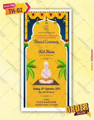 Thread Ceremony Invitation