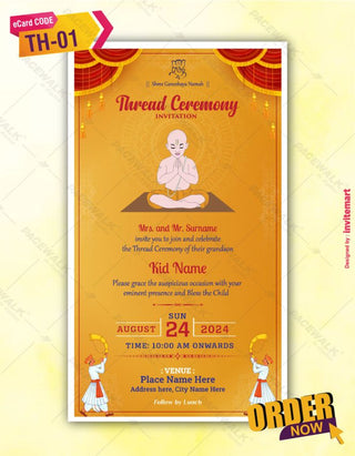 Thread Ceremony Invite 