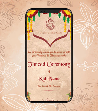 Thread Ceremony Video Invitations