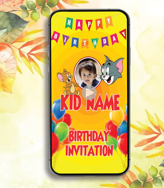 Tom and Jerry Birthday Invitation Video