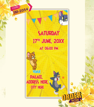 Tom and Jerry Birthday Invitation Video