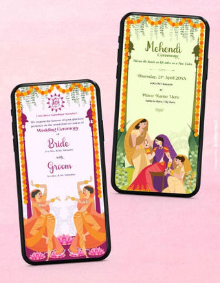 Traditional Multiple Event Wedding Invite Pdf