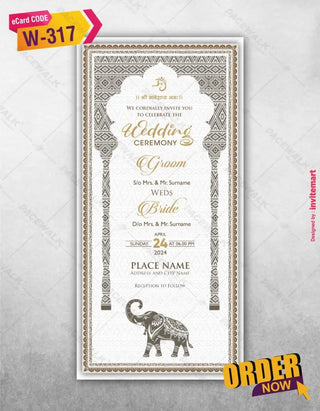 Traditional Wedding Ceremony Invite