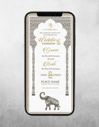 Traditional Wedding Ceremony Invite