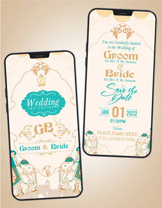 Traditional Wedding Invitation Card