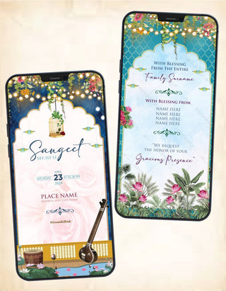 Traditional Wedding Invite PDF Cards