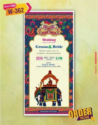 Traditional Wedding Invite 