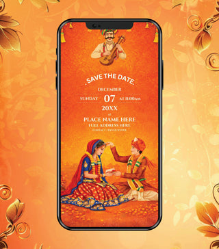 Traditional Rajasthani Wedding Invitation