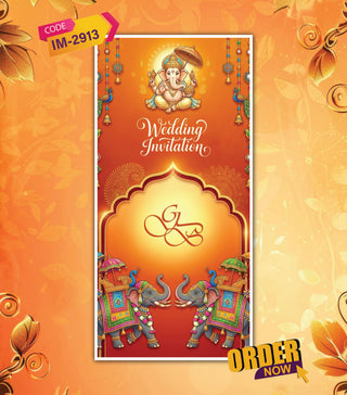 Traditional Rajasthani Wedding Invitation