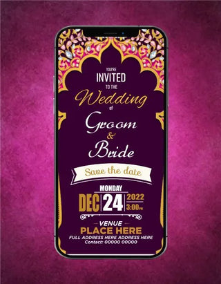 Traditional Wedding Invitation eCard Samples