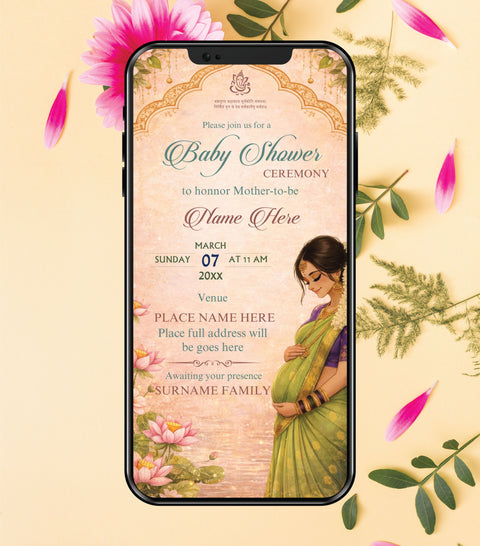 Traditional Baby Shower Invitation 