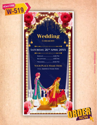 Traditional Indian Wedding Invitation