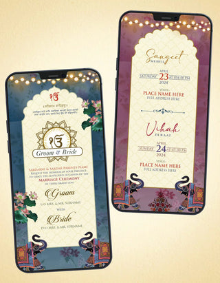 Traditional Punjabi Wedding Invitation