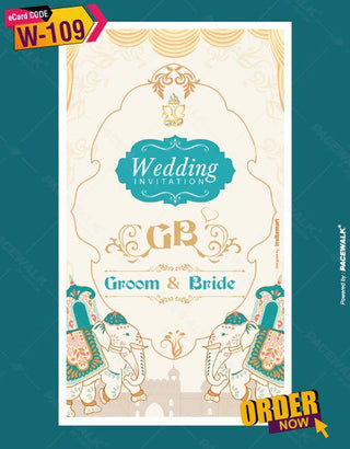 Traditional Wedding Invitation Card