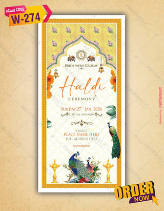 Traditional Wedding Invitation Card