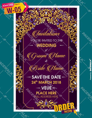 Traditional Wedding Invitation Cards 