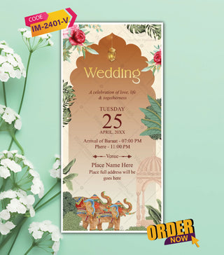 Traditional Wedding Invitation Video Templates
