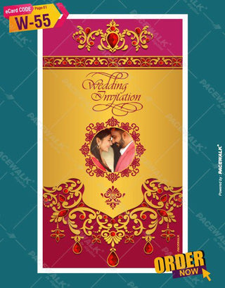 Traditional Wedding Invitation eCards For Whatsapp