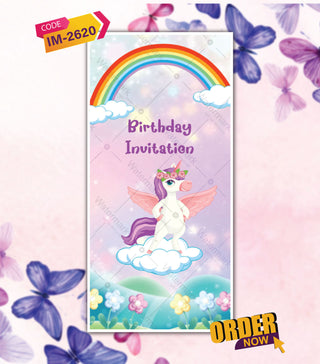 Unicorn Birthday Party Invitation Video