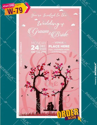 Unique Wedding Invitation Card 