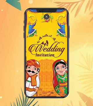 Vertical Rajasthani Wedding Invitation Video2