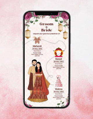 Walima Invitation Card 