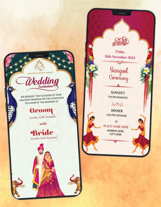 Wedding Invitation PDF Card 