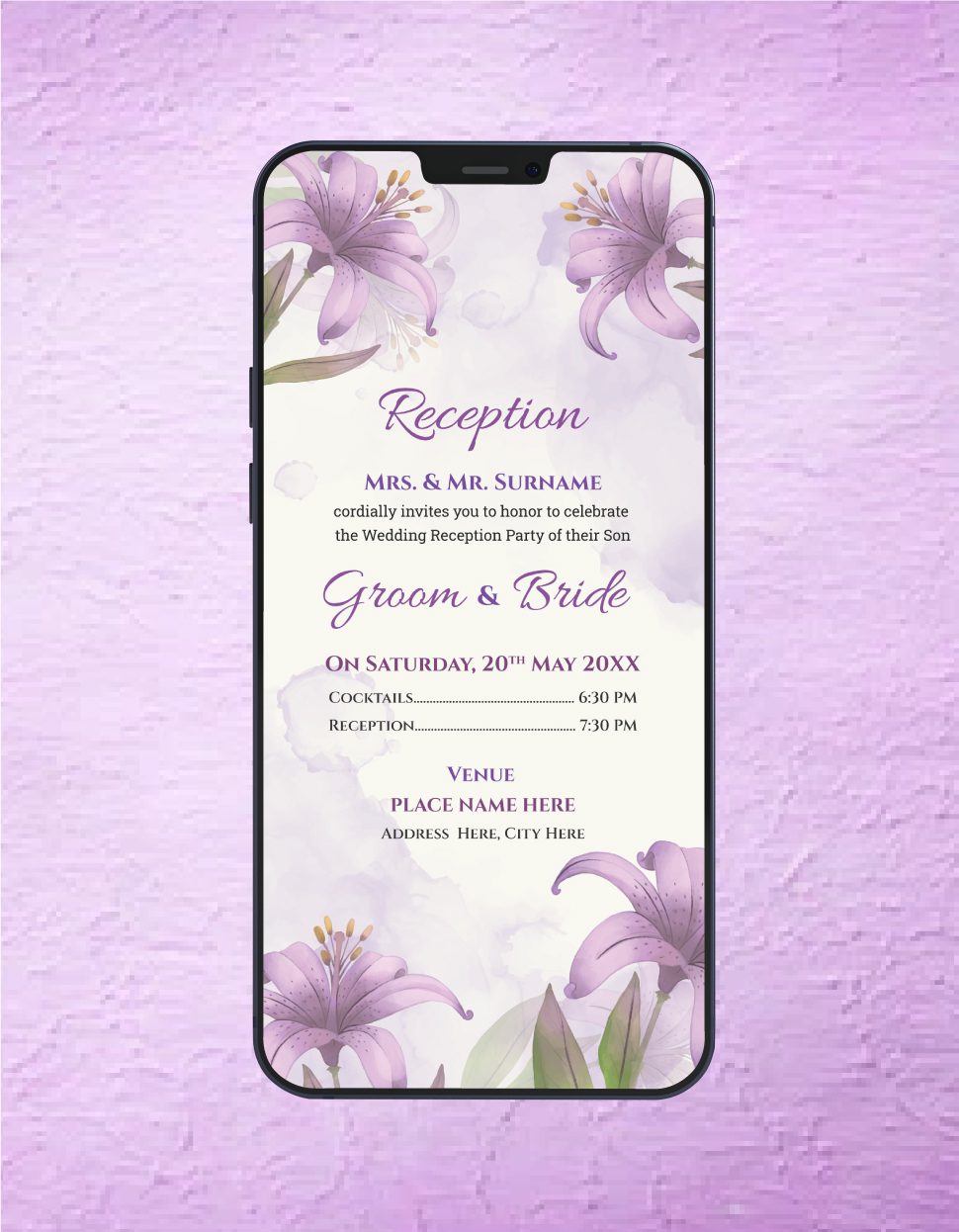 Reception Invitation Templates