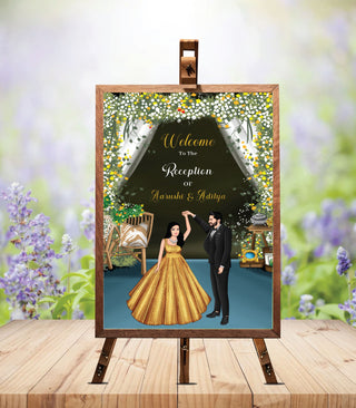 Wedding Reception Welcome Board 