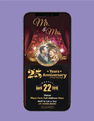 Wedding Anniversary Invitation eCards