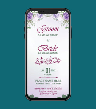 Wedding Invitation Selfie Composition