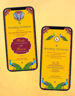 Yellow Wedding Invitation