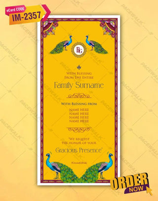 Yellow Wedding Invitation