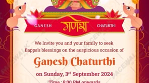 Ganesh Chaturthi Invitation Video