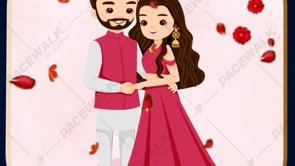 Red Rose Petals Wedding Invitation Video