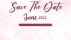 Rose Calendar Save The Date Invitation