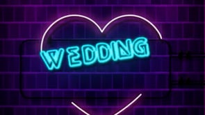 Neon Theme Wedding Invitation Video