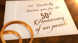 50th Wedding Anniversary Invitation Video