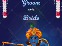 Radha Krishna Theme Wedding Invite Video 