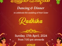 Ladies Sangeet Invitation Video