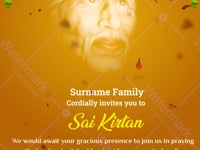 Sai Kirtan Invitation Video 