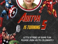 Avengers Theme Birthday Invitation Video