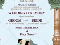 Caricature Style Wedding Invitation Video