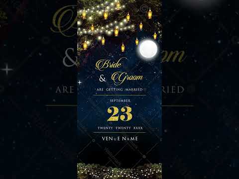 Moon Wedding Invitation Video