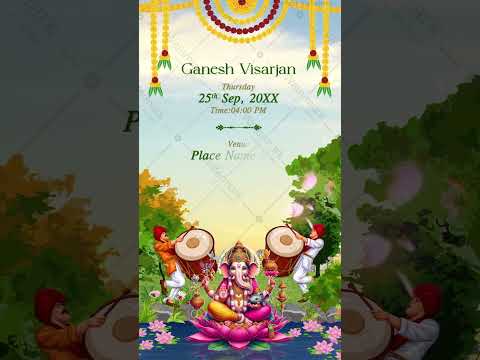 Ganesh Chaturthi Invitation Video