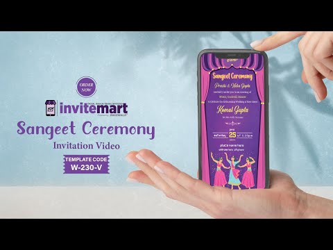Ladies Sangeet Ceremony Invitation Video