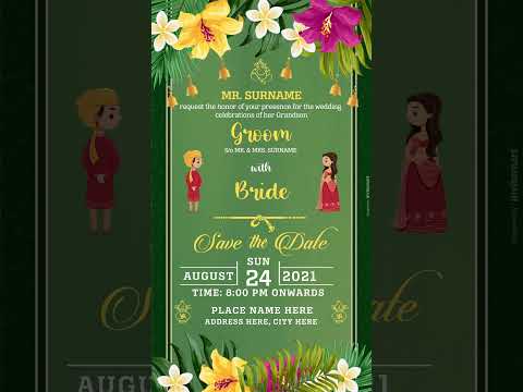 Royal Mughal Theme Wedding Invitation Video