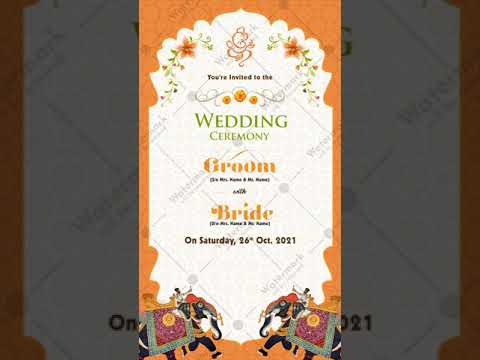 Best Indian Wedding Invitation Video