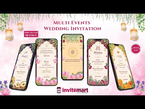 Online Wedding Invitation Video Maker 