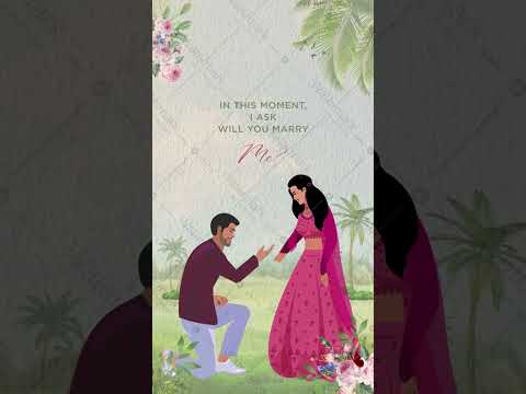 Love Story Engagement Invitation Video 